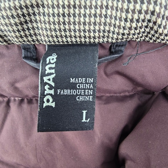 Prana Breathe Men's Large Down Puffer Jacket Gray Lightweight Hooded M2LASS314 - Picture 5 of 9